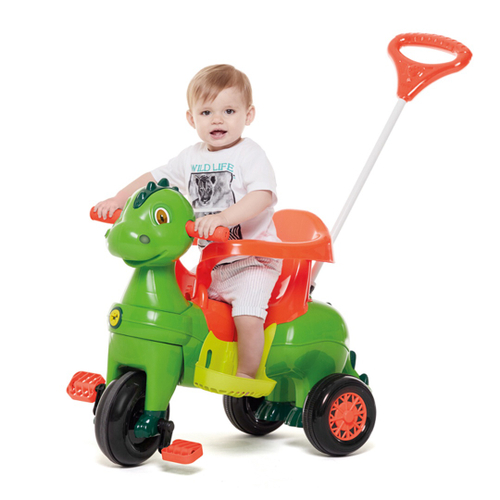 Motoca Infantil Triciclo Fast Azul com Empurrador e Proteção Pais e Filhos  em Promoção na Americanas