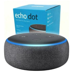Caixa de Som Smart Speaker Echo Dot (3ª Geração) - Preta Menor preço em Caixa de Som Smart Speaker Echo Dot (3ª Geração) - Preta