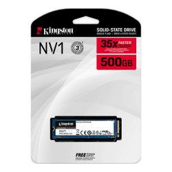 Ssd M.2 Notebook Kingston 500Gb Nv1 Nvme Pcie 3.0 Snvs/500G Menor preço em Ssd M.2 Notebook Kingston 500Gb Nv1 Nvme Pcie 3.0 Snvs/500G