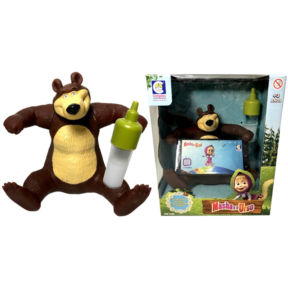 Boneca Desenho Masha E O Urso Infantil Brinquedo Original no Shoptime