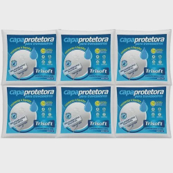 Menor preço em Kit 6 Capas Protetoras Impermeáveis p/ Travesseiro 50cmx70cm - Trisoft