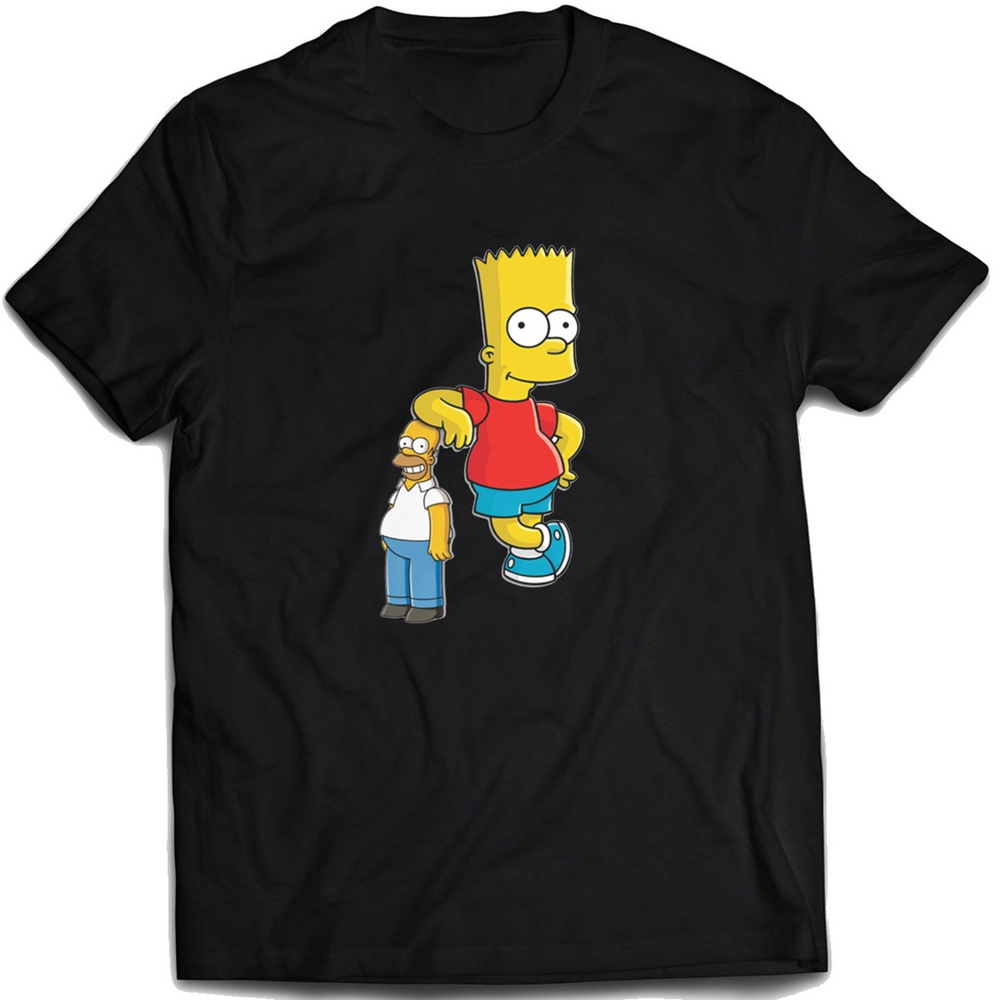 Camiseta Os Simpsons Homer E Bart Simspon Camisa Série Tv Submarino 0828