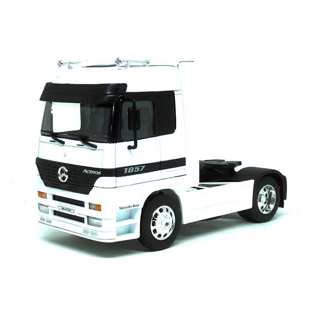 Miniatura Mercedes Benz Actros 4x2 Com Carreta 1/32 - Welly