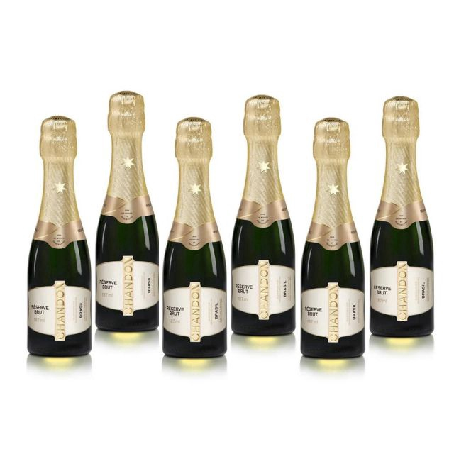 Kit 6 Espumantes Baby Chandon Reserve Brut 187ml No Shoptime