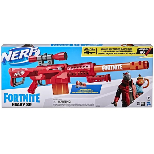 NERF Lançador Fortnite Pump SG, com Câmara de Recarga e 4 Dardos