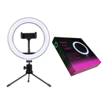 Mini Tripe Iluminador Ring Light 20cm Com Suporte Celular lle8