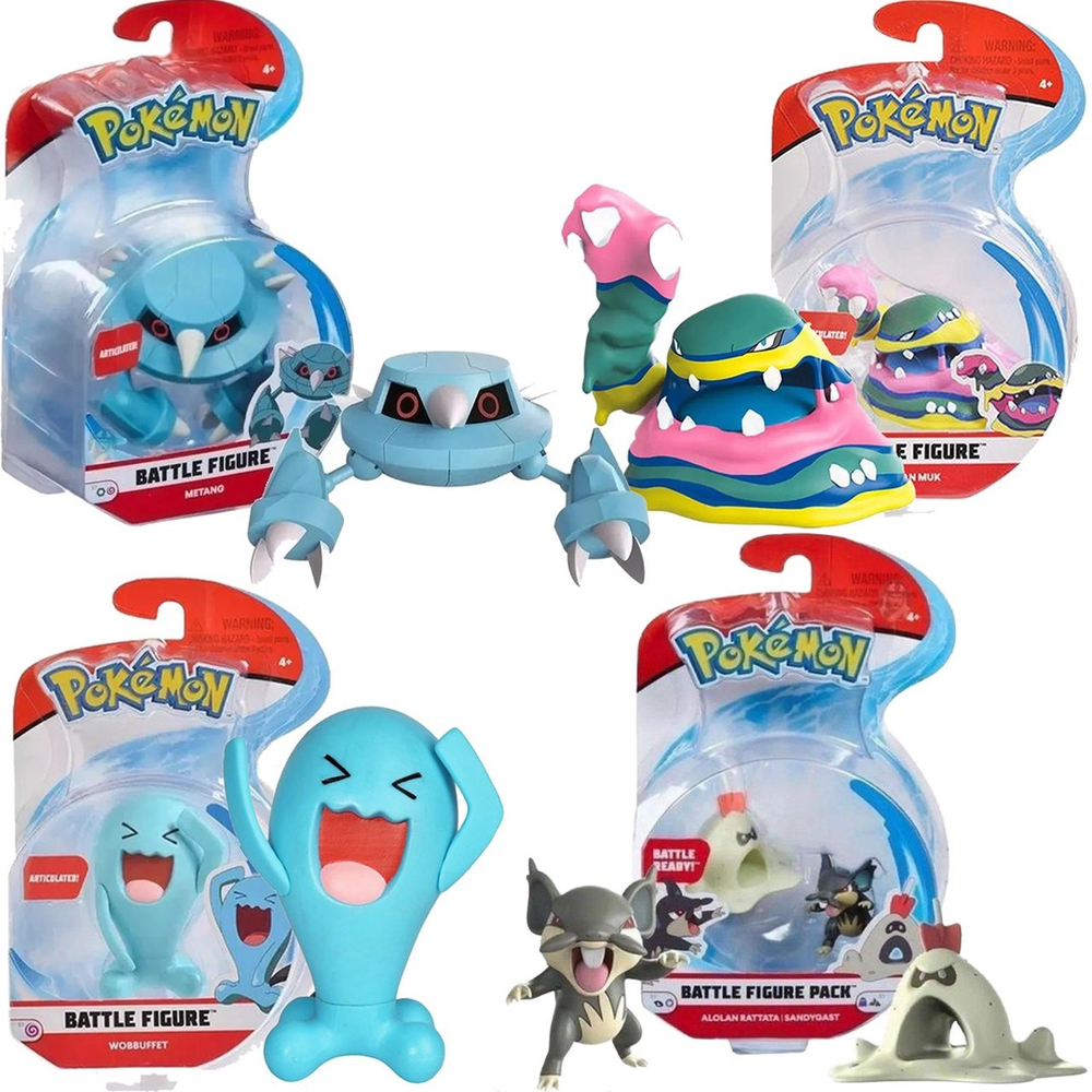 Pokemon Battle Figure Conjunto Com 8 Bonecos Dtc - 4846