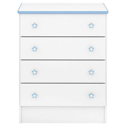 Cômoda Infantil Doce Sonho 04 Gavetas Branco Azul Qmovi é boa?