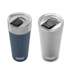 Kit 2 Copo Térmico de Cerveja C/abridor 600ml Coleman Azul / Inox Menor preço em Kit 2 Copo Térmico de Cerveja C/abridor 600ml Coleman Azul / Inox