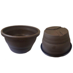 5 Vasos Cuias 18 Alta E Funda De 1,7L Rosa Do Deserto Tabaco