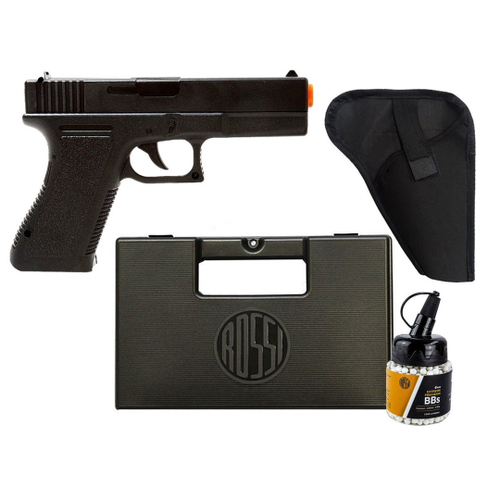 Pistola Airsoft C12 6mm + 1 Pacote de 1000 BB's 0.20g + 05 Co2 + 1