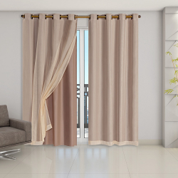Cortina Blackout Blecaute c/ Tecido Voil 2,80 X 2,30 Veda Luz Avelã é boa?