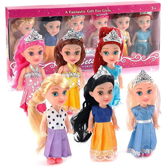 6 inch princess store dolls