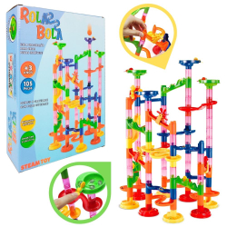 Rola Bola Brinquedo Blocos de Montar Infantil Torre 105 Pçs Menor preço em Rola Bola Brinquedo Blocos de Montar Infantil Torre 105 Pçs