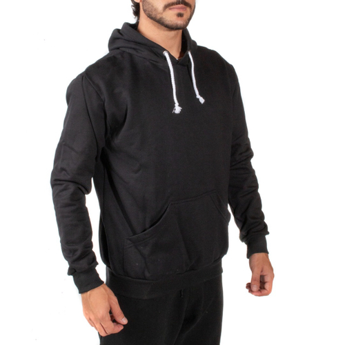 plain black mens moletom com capuz