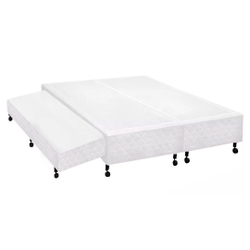 Cama Box Base c/Auxiliar King Poli Tecido White (193x203x27) - Castor é boa?