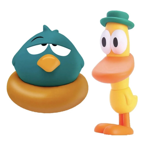 Kit 2 Bonecos Sonequita E Pato Turma Do Pocoyo Vinil Cardoso Original ...