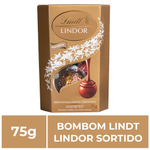 Bombom de Chocolate Suço Lindt Lindor Sortido, 1 Caixa 75G