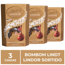 Bombom de Chocolate Suço Lindt Lindor Sortido, 3 Caixas 75G é boa?