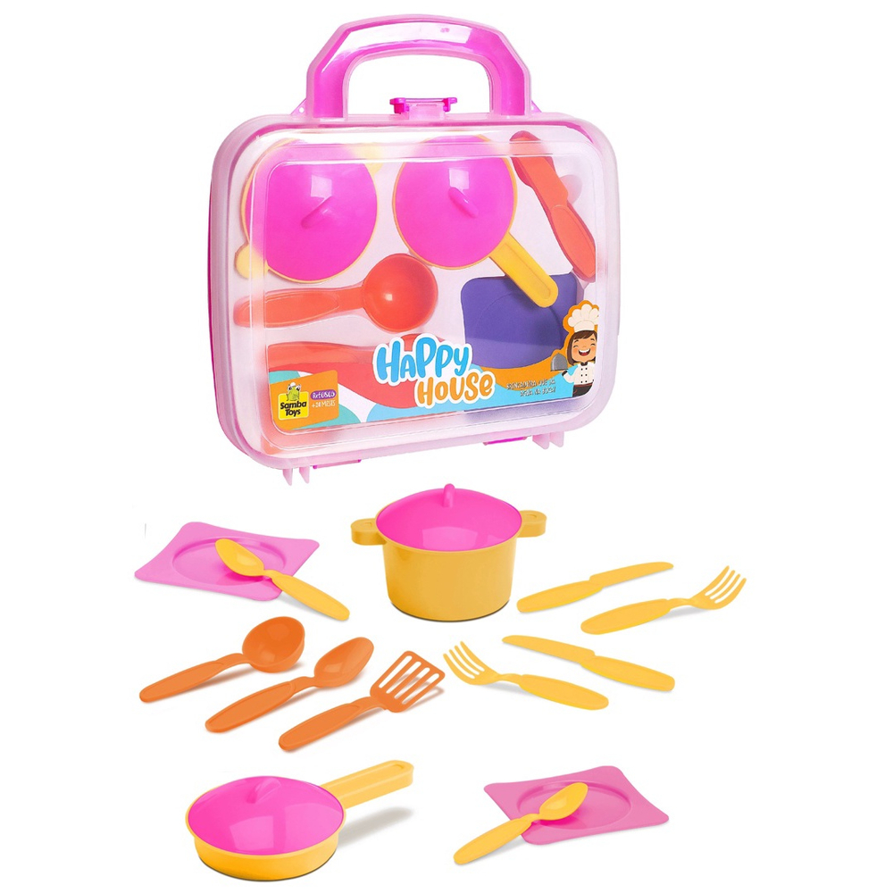 Kit House Jogo De Panelas Infantil Menina Samba Toys em Promoção na  Americanas