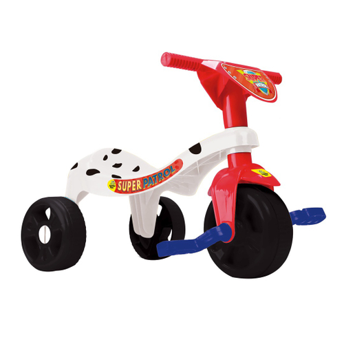 Triciclo carrinho infantil patrulha canina motoca tico tico com empurrador  multibrink