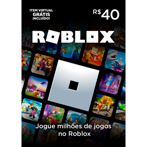 Gift Card - 4000 Robux - Cartao Oficial Roblox Credito 4000 - Gift Cards -  DFG