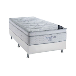 Conjunto Box-ColchãoOrtobom Freedom + Cama Solteiro 88 Menor preço em Conjunto Box-ColchãoOrtobom Freedom + Cama Solteiro 88