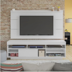 Rack com Painel para TV até 60 Polegadas Treviso Flex Espresso Móveis Menor preço em Rack com Painel para TV até 60 Polegadas Treviso Flex Espresso Móveis