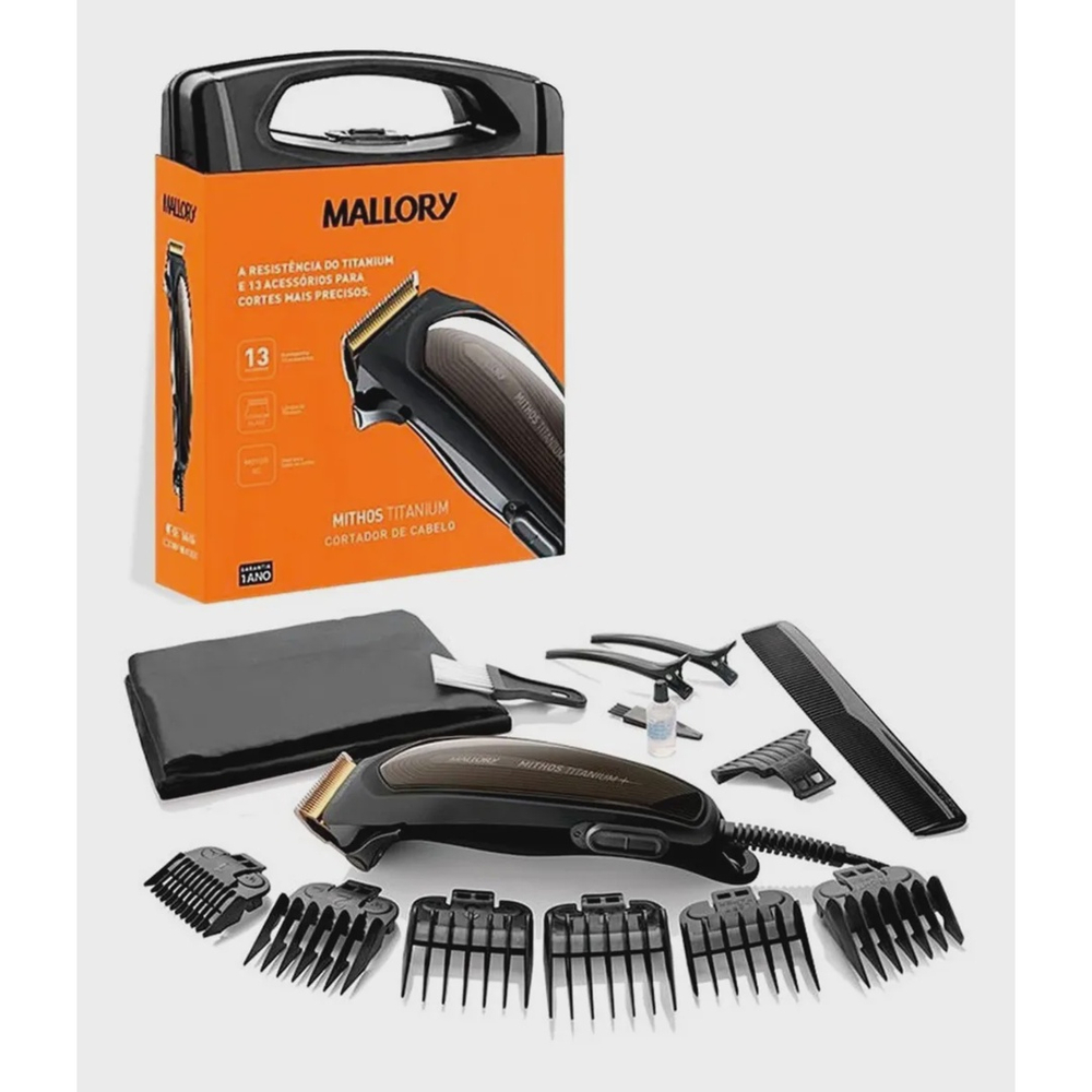 Cortador de cabelo mithos titanium 127V B90200281 na Americanas Empresas