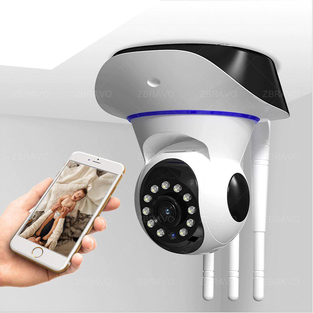 Camera Robo Antenas Ip Wifi P No Shoptime