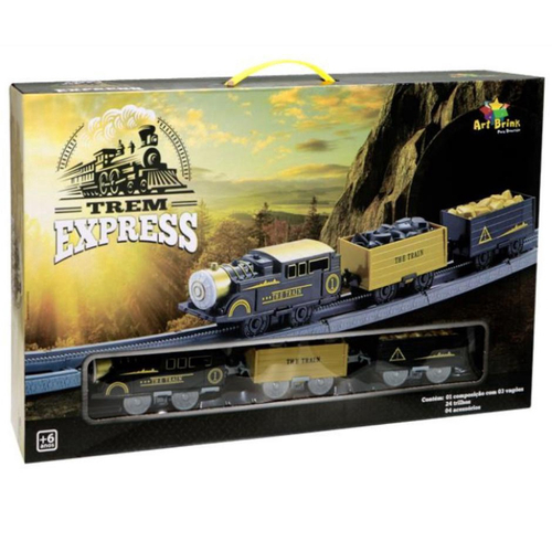 Trem Elétrico de Brinquedo Clássico Ferreomodelismo Art Brink ZB582 em  Promoção na Americanas