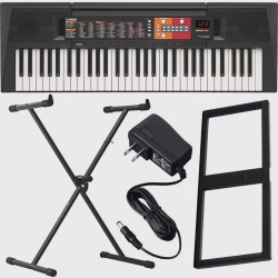 Kit Teclado Yamaha Psr F51 61 Teclas Com Capa Suporte Fonte é boa?
