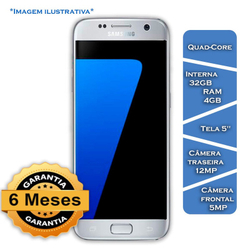 Usado: Smartphone Samsung Galaxy S7 32GB 4 gb Ram Quad-core 2.3GHz Android 8.0 Tela 5.1 Metal Prata Menor preço em Usado: Smartphone Samsung Galaxy S7 32GB 4 gb Ram Quad-core 2.3GHz Android 8.0 Tela 5.1 Metal Prata