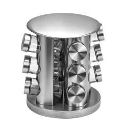 Porta Condimentos 12 Peças com Suporte Giratório Inox Euro Home é boa?