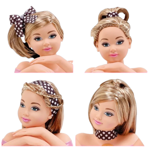 Boneca Charmosa Faz Penteado Maquiagem c/ Acessórios c/ Som em Promoção na  Americanas