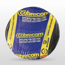 Menor preço em Cabo Fio Flexivel 1,5mm Anti Chamas 750v Rolo 100metros Cobrecom preto