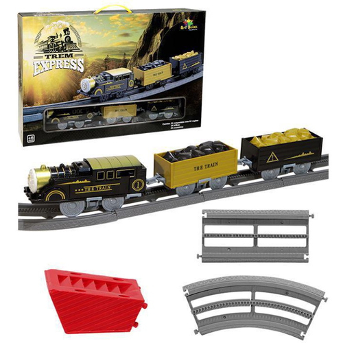 Trem Brinquedo Locomotiva Som E Luz 4 Vagoes - Dm Toys na Americanas  Empresas