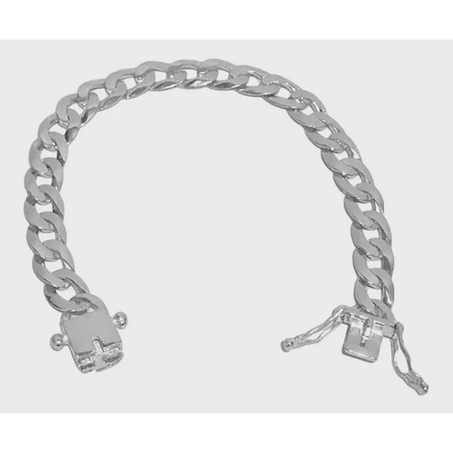 PULSEIRA GRUMET 17MM FECHO GAVETA - PRATA 925