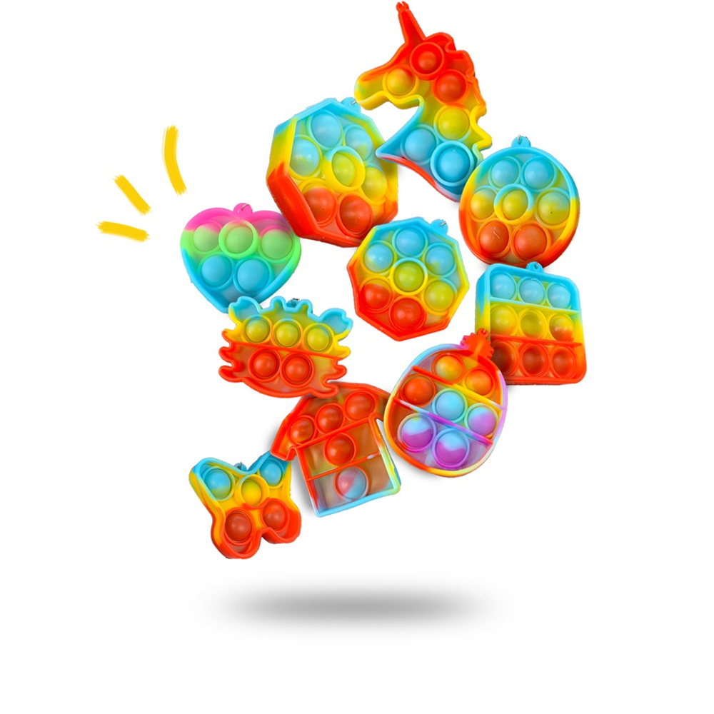 Kit 6 MIni Pop it em Chaveiros lembrancinhas presente Dia das crianças Pop It Popiti Popet