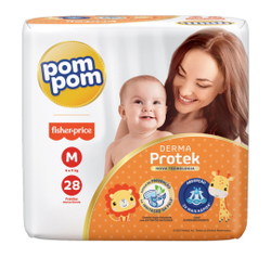 3 Fralda Pom Pom Derma Protek Mega M 28un Promoção é boa?