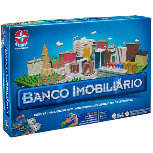 Clássico Jogo De Tabuleiro Banco Imobiliário Estrela