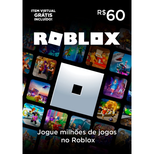 Gift Card Digital Roblox R$ 60 na Americanas Empresas