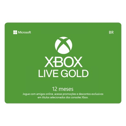 Gift Card Digital XBox Live Credits R$ 100,00 em Promoção na Americanas