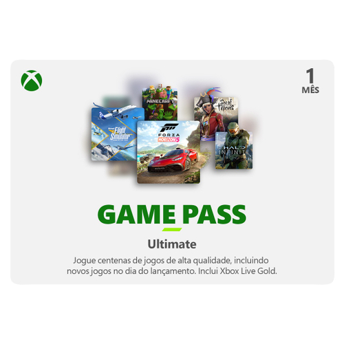 Gift Card Xbox Game Pass Ultimate 1 Mês - Digital Xbox