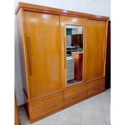 Guarda roupas casal 3 pt correr c/ 6 gv 190 Espelho Madeira Maciça Menor preço em Guarda roupas casal 3 pt correr c/ 6 gv 190 Espelho Madeira Maciça