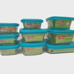 Pote De Vidro Marinex Facilita Azul Kit 9 Pecas Vasilha Menor preço em Pote De Vidro Marinex Facilita Azul Kit 9 Pecas Vasilha
