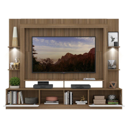 Rack Estante com Suporte Tv 65'' Leds Madeirado/Branco é boa?