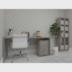 Conjunto Home Office 3 Peças com Escrivaninha, Armário e Gaveteiro Espresso Móveis é boa?