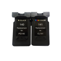 Menor preço em Kit cartucho de tinta compatível PG140 e CL141 Preto e cl
