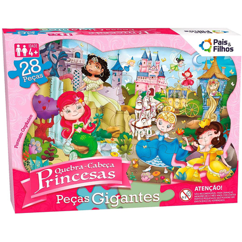 Kit 3 Jogos Princesas Disney Dominó QuebraCabeça e Bingo Toyster